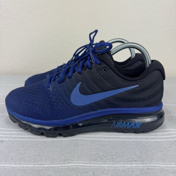 Nike Air Max 2017 Athletic Running Shoes Deep Royal Blue Hyper Cobalt M 7/W 8.5 main image 9